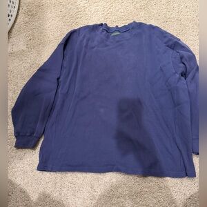 Daily drills navy thermal crewneck